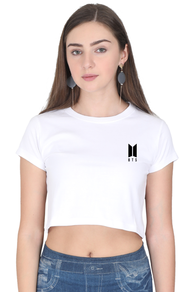 Female Crop Top With Pocket Design