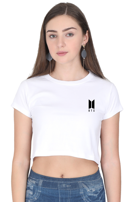 Female Crop Top With Pocket Design