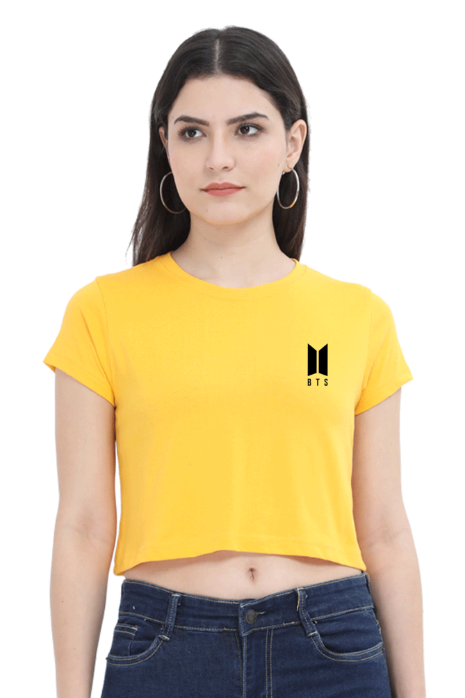 Female Crop Top With Pocket Design