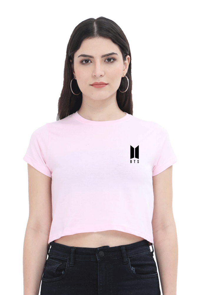 Female Crop Top With Pocket Design