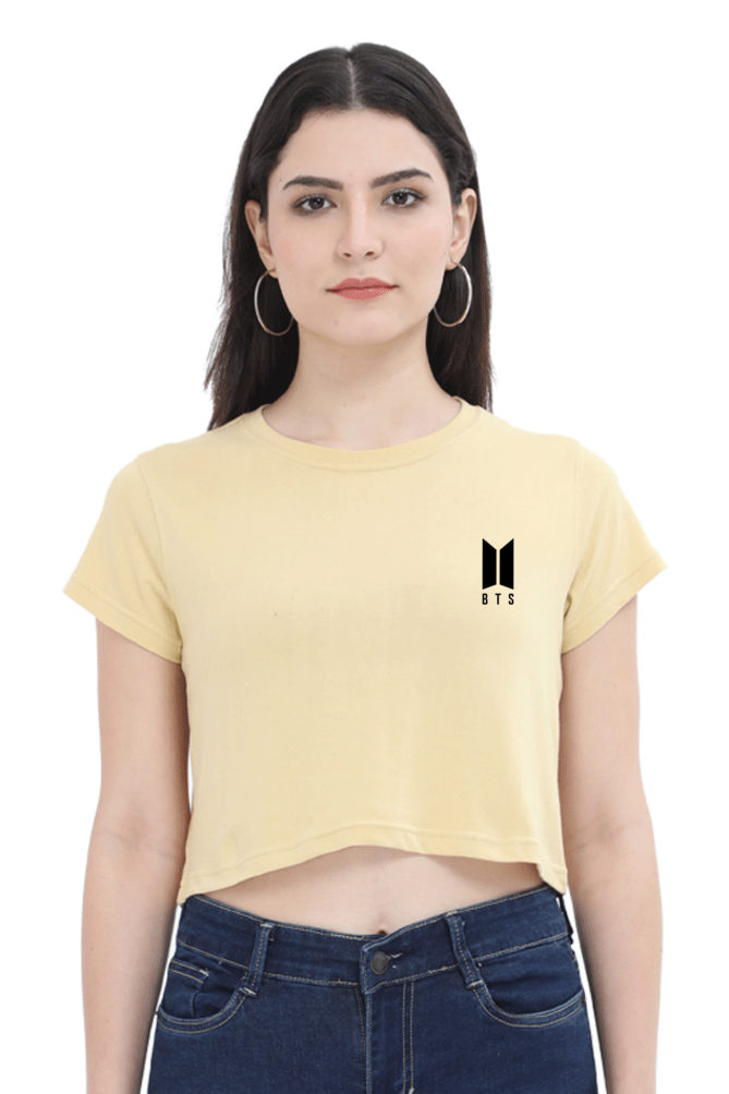 Female Crop Top With Pocket Design