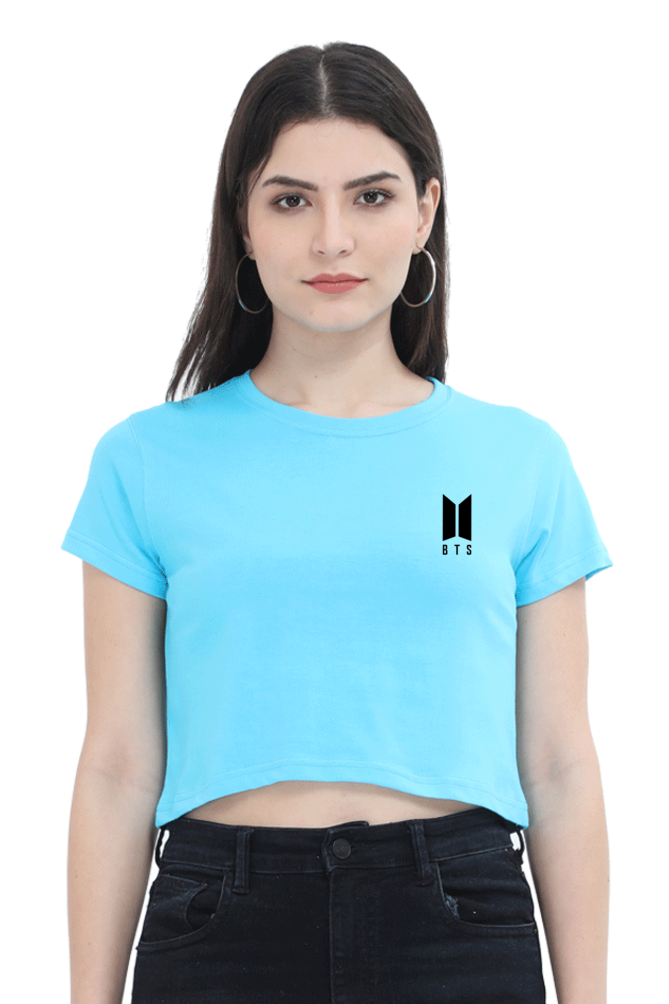 Female Crop Top With Pocket Design